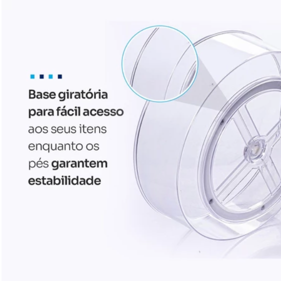 Organizador de Armário e Geladeira 360° Giratório