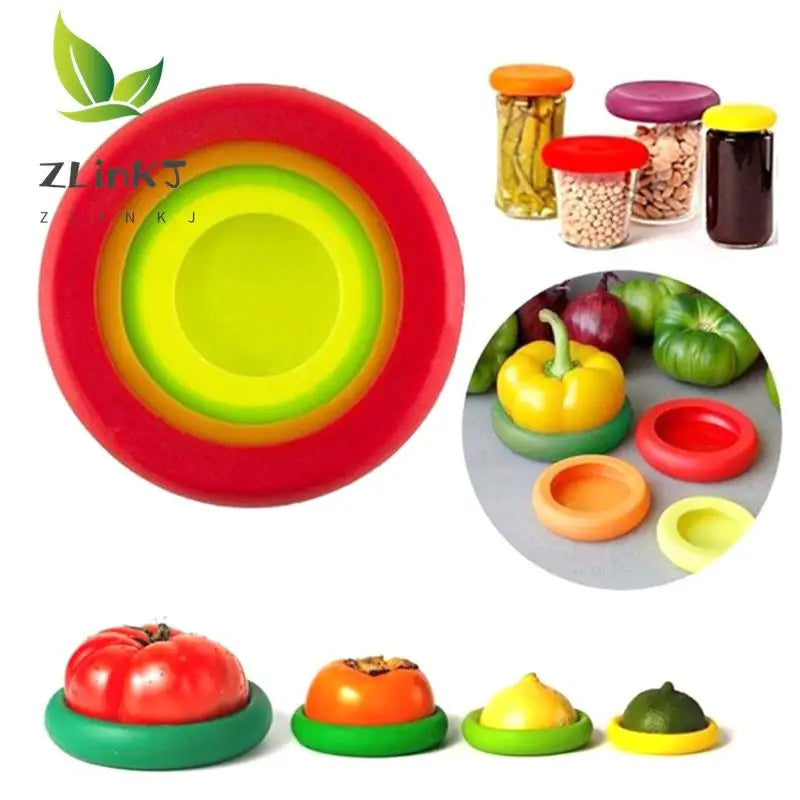 Conjunto de Tampas de Alimentos de Silicone