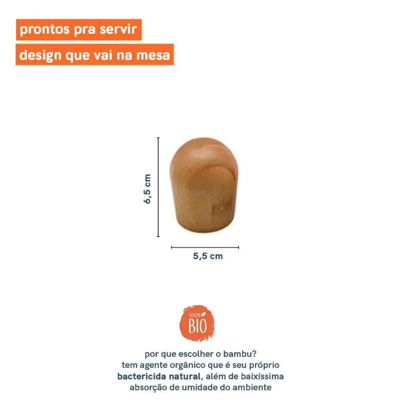 Abridor de garrafas de bambu