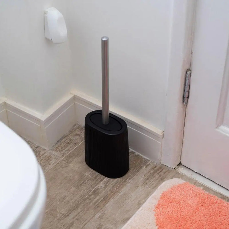 Kit Banheiro Saboneteira E Escova Sanitária 4 Pçs