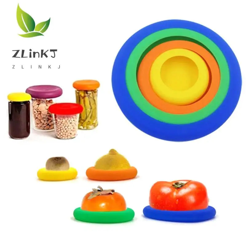 Conjunto de Tampas de Alimentos de Silicone